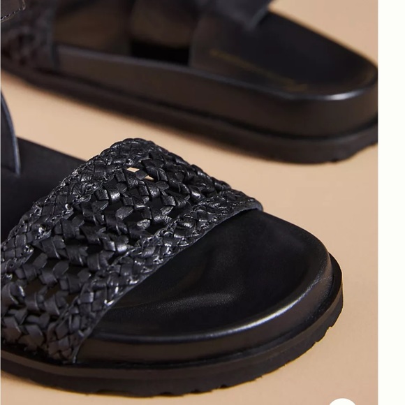 SOLD Anthropologie Woven Sandals-Black - Picture 3 of 3